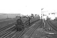 16BKH ‘Jubilee’ class 45604 ‘Ceylon’ on an unidentified working coming off the Bury line. B K Hilton.